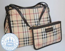 Burberry Haymarket check  Handbag, Tote Bag
