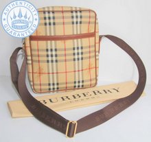Burberry London Haymarket Check Messenger Crossbody Bag
