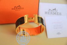 Hermes Navy Blue Clic-Clac H Bracelet
