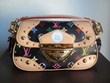 LOUIS VUITTON Marilyn Hand Bag, Black  Monogram Multicolor