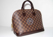 Louis Vuitton Alma Handbag, Damier Canvas