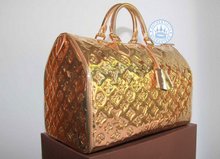 Louis Vuitton  Monogram Miroir Hand Bag, 35 Gold
