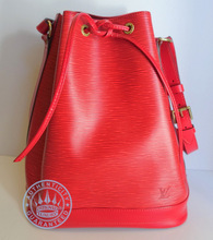 Louis Vuitton Noe Handbag, Epi Leather in Red