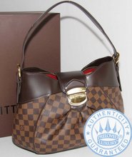 Louis Vuitton Sistina MM Handbag, Damier Canvas