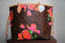 Louis Vuitton Stephen Sprouse Rose  Hand Bag, Neverfull MM