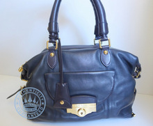 Louis vuitton MADEMOISELLE JANETTE PEDRALBA  Handbag, In NAVY Leather