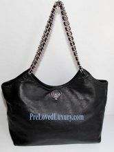 Prada  Large Chain Strap Tote Handbag
