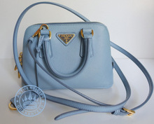 Prada Saffiano BL0851 Handbag, Astrale  Lux Leather Mini Bag