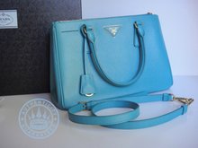 Prada Saffiano Bn 1801 Handbag, In Blue
