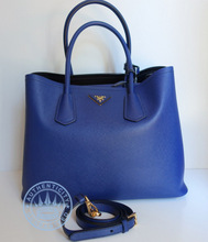 Prada Saffiano Handbag, In Blue 1BG756