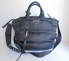 Prada TESSUTO BOMBER  Handbag, HORIZONTAL ZIP TOTE