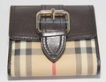 Burberry Check Print Checkbook  Wallet