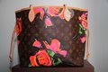 Louis Vuitton Stephen Sprouse Rose  Hand Bag, Neverfull MM