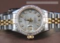 Rolex  2 Tone Datejust Watch, Diamond Dial